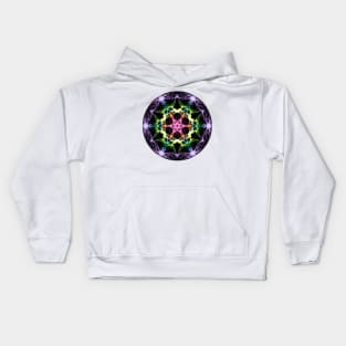 Rainbow Glow Circle Kids Hoodie